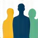 Teamikon som representerer samarbeid