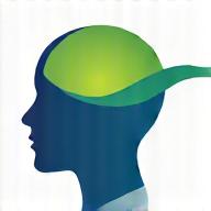 Ikon som representerer mental helsefordeler, f.eks. en hjerne med et grønt vekstsymbol.