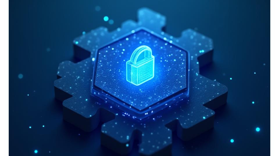 Visuell representasjon av lagdelt datasikkerhet og datakryptering