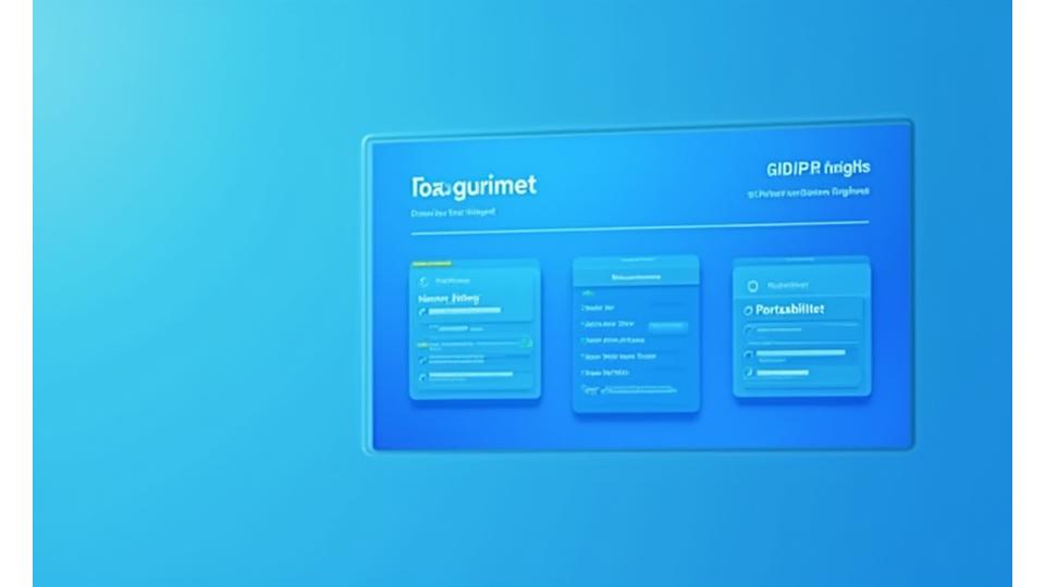 Illustrasjon av et brukervennlig dashbord for GDPR-rettigheter